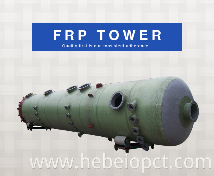 FRP GRP absorption Chlorine packed column tower scrubber